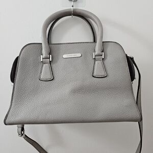 Michael Kors Gray Leather Satchel